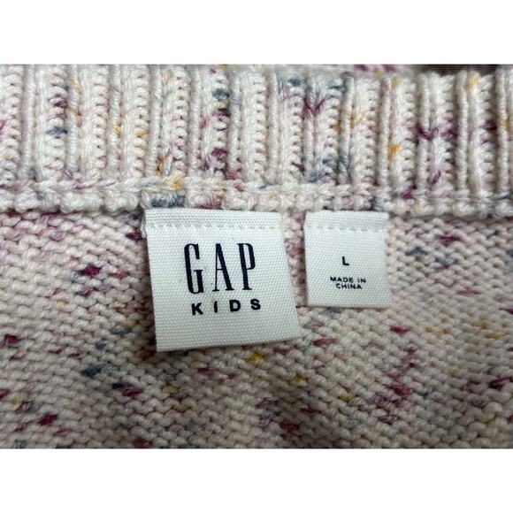 Gap Kids Comfetti Crewneck Sweater Size L (10-11) Multicolor Long Sleeve - Picture 3 of 6